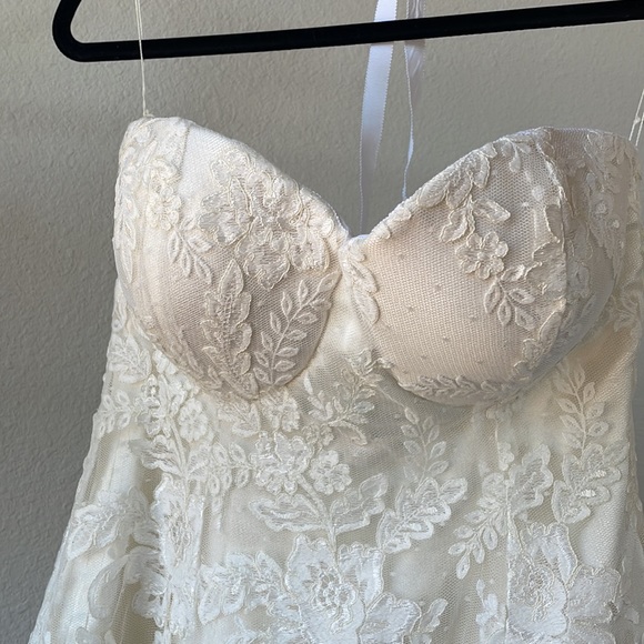 COPY - House of Deane Custom Micro Mini Lace Wedding Dress 32DDD - Picture 8 of 16